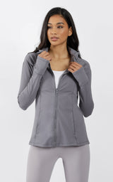 Slim Full Zip Hooded Jacket - 90 Degree by Reflex