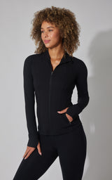Nude Tech Jetsetter Full Zip Performance Jacket - 90 Degree by Reflex