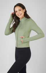 Lux Crosstrain Everyday Full Zip Jacket - Our Earthy Story - 90 Degree by Reflex