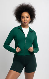 Lux Crosstrain Everyday Full Zip Jacket - Our Linen Story - 90 Degree by Reflex