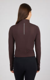 Lux Crosstrain Everyday Full Zip Jacket With Thumb Hole and Back Pocket - 90 Degree by Reflex