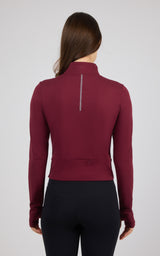 Lux Crosstrain Everyday Full Zip Jacket With Thumb Hole and Back Pocket - 90 Degree by Reflex