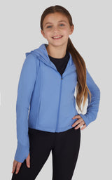 Girls Lux Full Zip Hooded Jacket