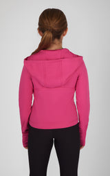 Girls Lux Full Zip Hooded Jacket - 90 Degree by Reflex