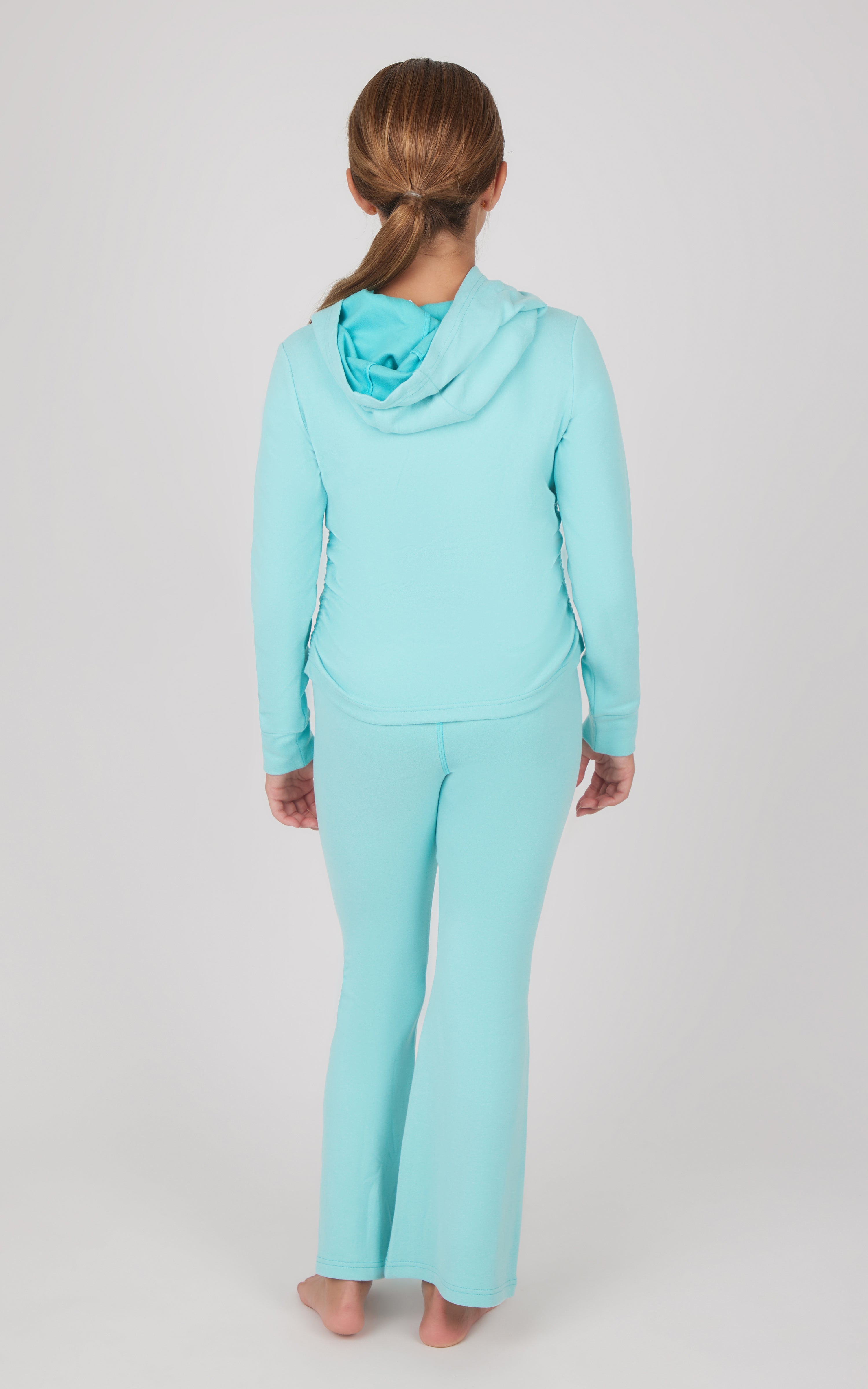 Girls 2 PC Hoodie and Flared Leg Pant - 90 Degree by Reflex