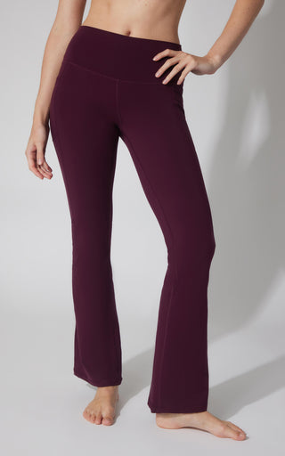 Polarlux Tribeca Elastic Free Full Length Side Pocket Flare Leg Pant - Our Earthy Story - 90 Degree by Reflex