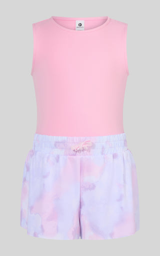 Little Girls Lunatek Tank & Running Short & Fanny Pack Set - 90 Degree by Reflex