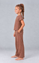 Little Girls Softlite Airflow Crew Top Set - Acorn - 2