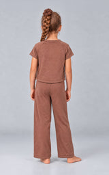Little Girls Softlite Airflow Crew Top Set - Acorn - 4