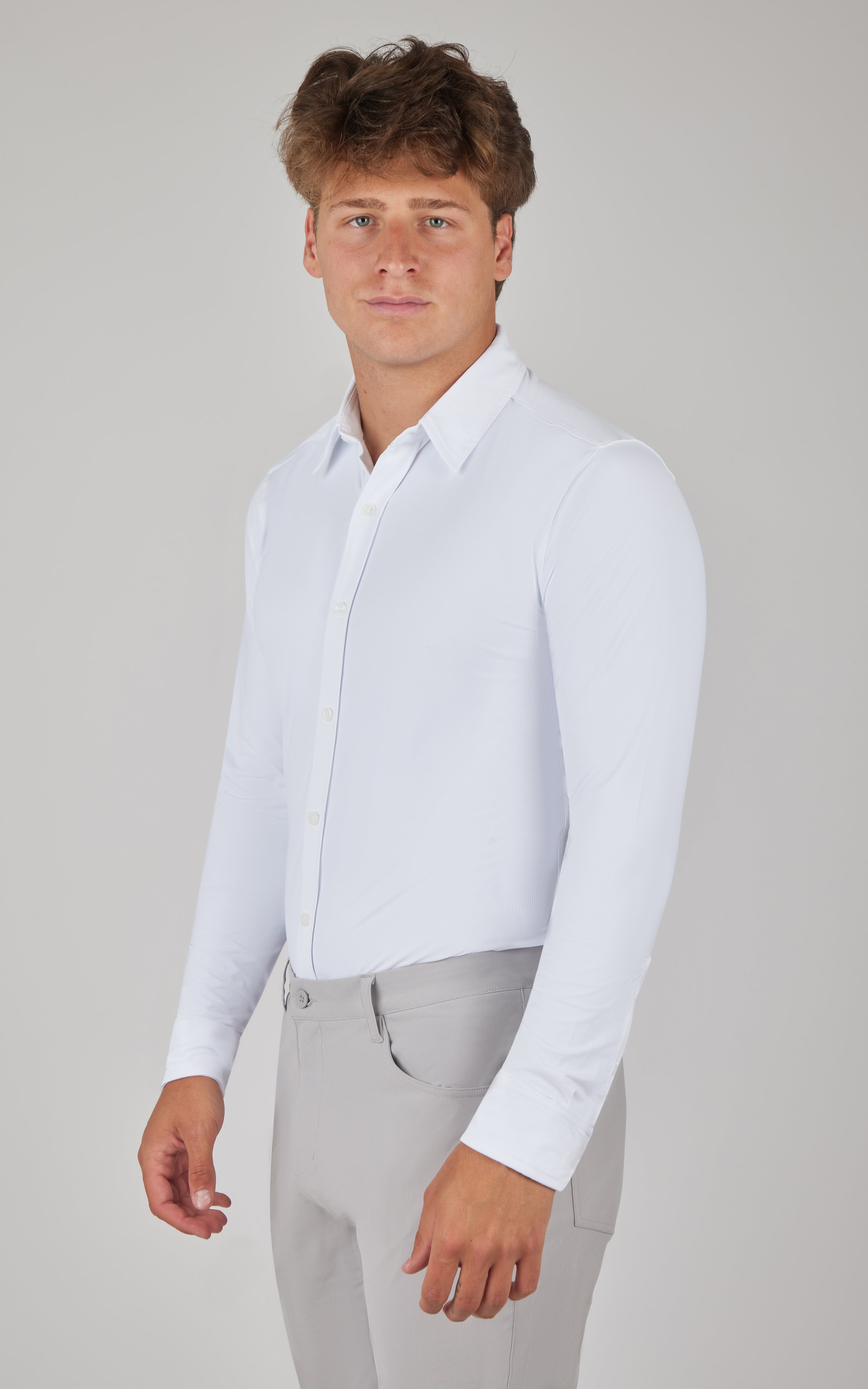 Mens Ultimate Button Down Performance Shirt - 90 Degree by Reflex