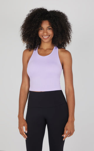 2 PK Racerback Tank with Built in  Bra - Our Petal Tone Story - 90 Degree by Reflex