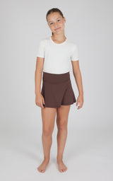 Girls 2 PK Lux Fold Over Skort