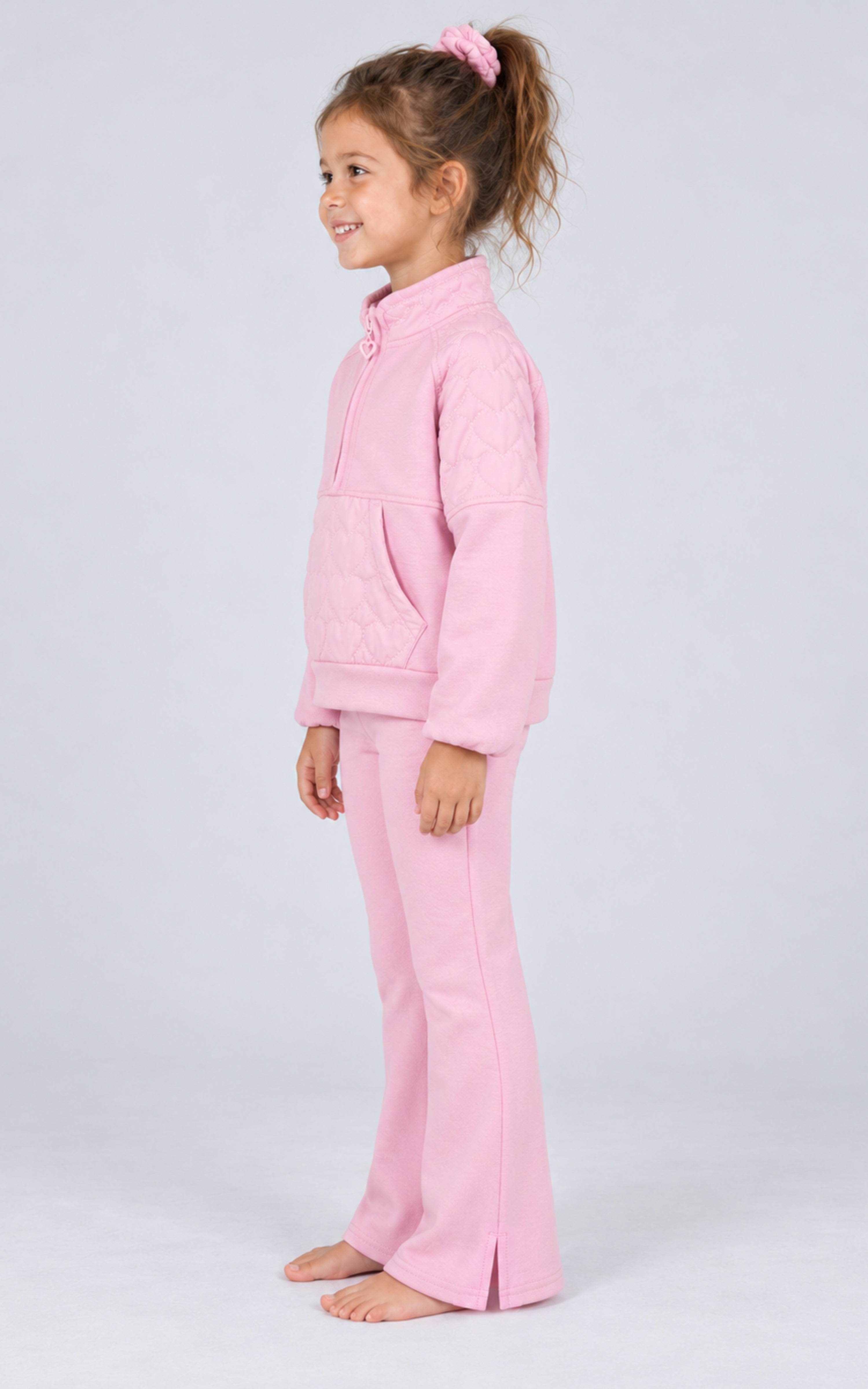 Toddler Girls Softlite Nyla Half-Zip Set - Bleached Mauve - 2