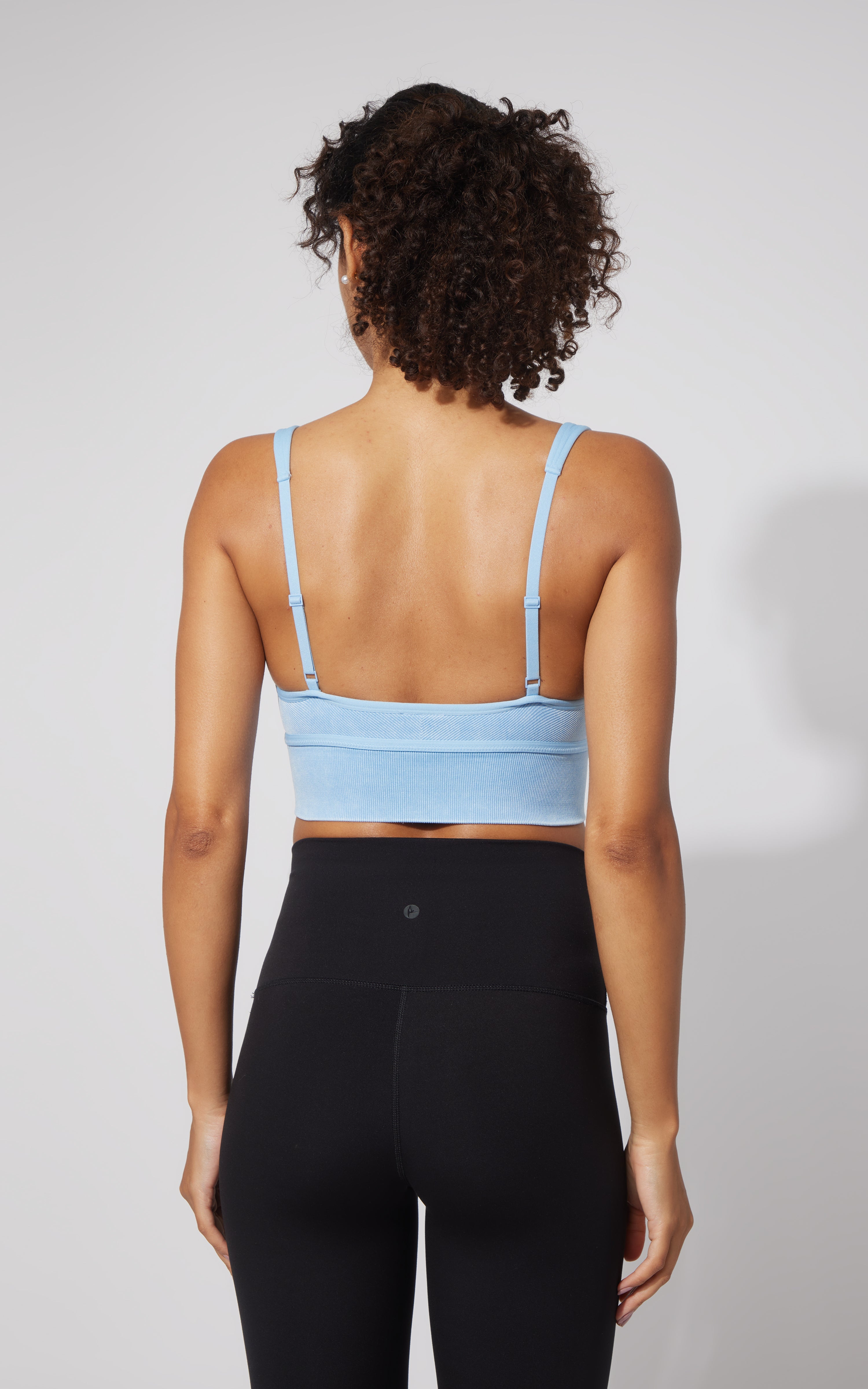 2 PK Stonewash Ribbed Seamless Bra - 90 Degree by Reflex
