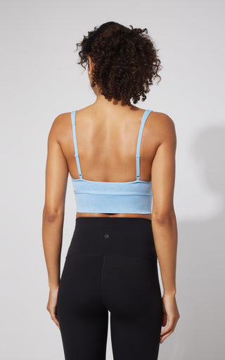 2 PK Stonewash Ribbed Seamless Bra - 90 Degree by Reflex