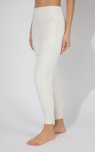 Interlock Zipper Pockets Greenwich Jogger - Our Linen Story - 90 Degree by Reflex