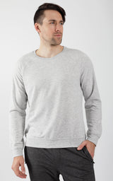 Men's Terry Brushed Long Sleeve Top - 90 Degree by Reflex