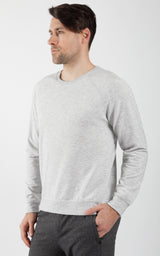 Men's Terry Brushed Long Sleeve Top - 90 Degree by Reflex