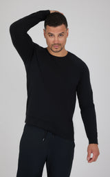 Men's Terry Brushed Long Sleeve Top - 90 Degree by Reflex