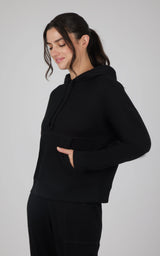 Brushed Inside Waffle Offline Pullover Hoodie - 90 Degree by Reflex