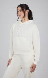 Brushed Inside Waffle Offline Pullover Hoodie - 90 Degree by Reflex