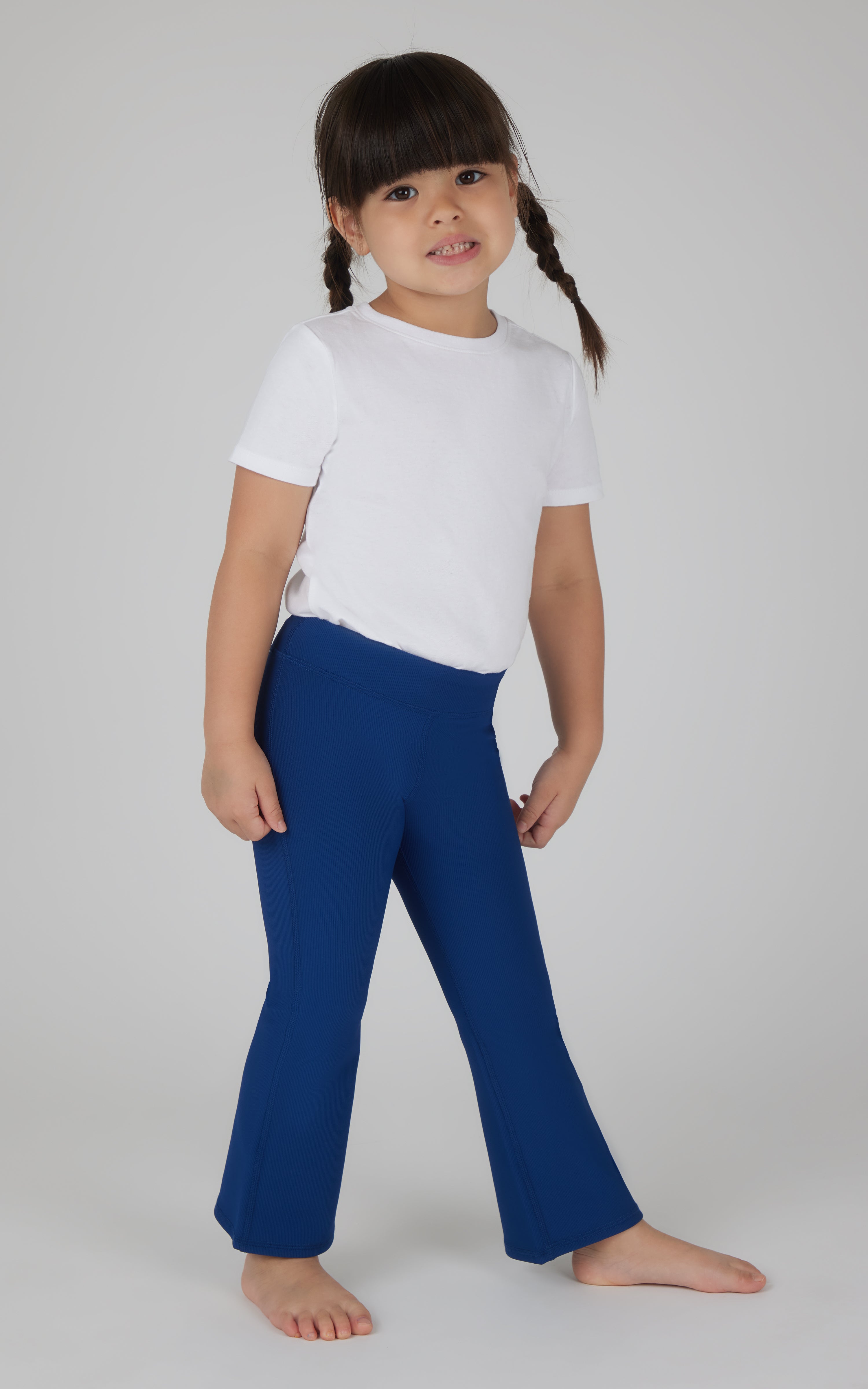 Toddler Girls 2 PK Ribbed Flared Pant - 90 Degree by Reflex