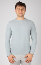 Mens Supreme Hyperlite Waffle Long Sleeve Crew Neck Shirt - 90 Degree by Reflex