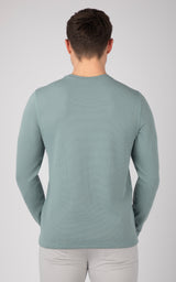 Mens Supreme Hyperlite Waffle Long Sleeve Crew Neck Shirt - 90 Degree by Reflex