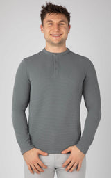 Men's Supreme Airtech Long Sleeve Henley Shirt