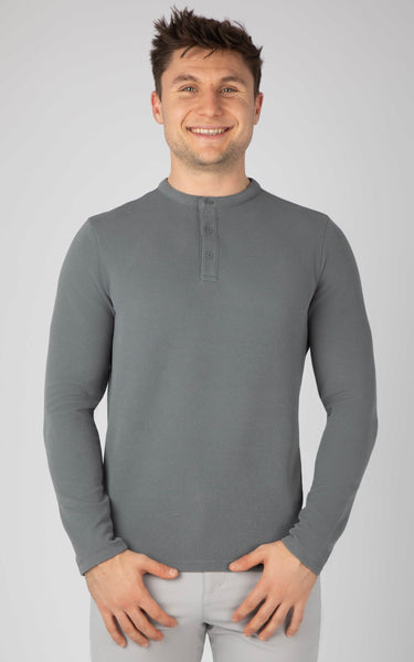 Men's Supreme Airtech Long Sleeve Henley Shirt - LSM92938 – 90