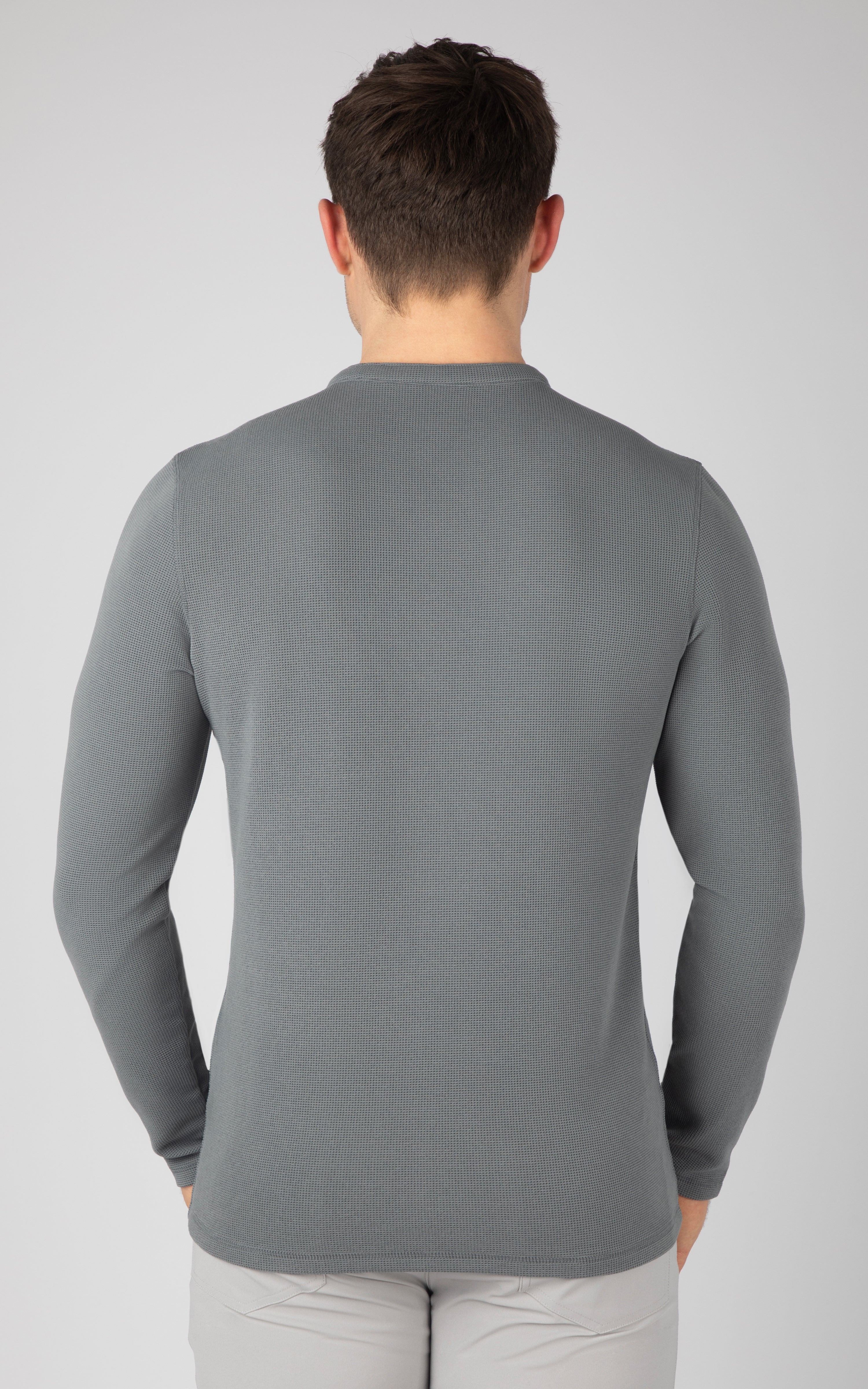 Mens Supreme Airtech Long Sleeve Henley Shirt