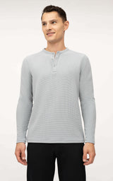Men's Supreme Airtech Long Sleeve Henley Shirt