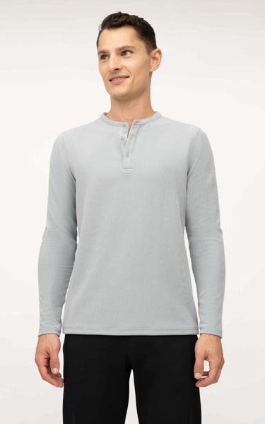 Men's Supreme Airtech Long Sleeve Henley Shirt - LSM92938 – 90