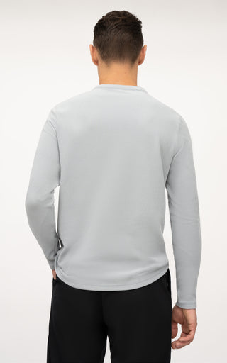 Mens Supreme Airtech Long Sleeve Henley Shirt