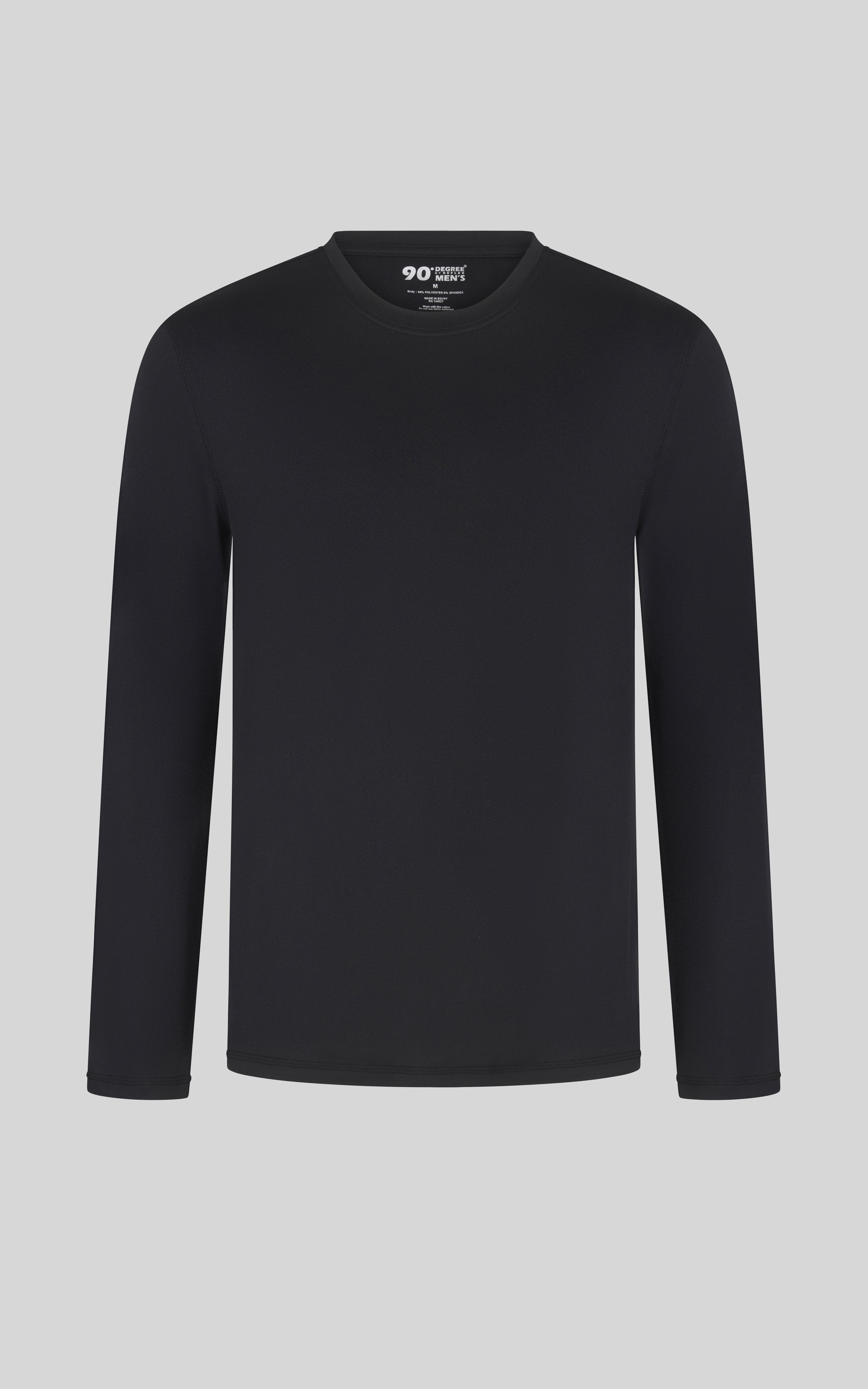 Mens Long Sleeve Crew Neck Top