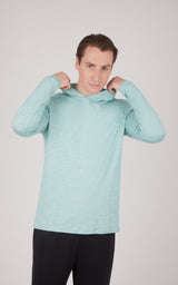 Men's Cationic Long Sleeve Hooded Shirt - 90 Degree by Reflex