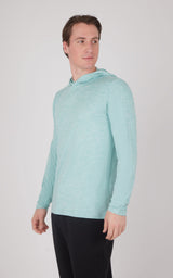 Men's Cationic Long Sleeve Hooded Shirt