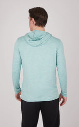 Men's Cationic Long Sleeve Hooded Shirt