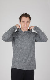 Men's Cationic Long Sleeve Hooded Shirt - 90 Degree by Reflex