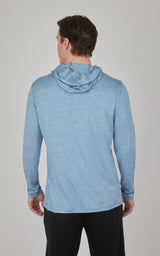 Men's Cationic Long Sleeve Hooded Shirt - 90 Degree by Reflex