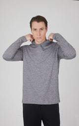 Men's Cationic Long Sleeve Hooded Shirt - 90 Degree by Reflex