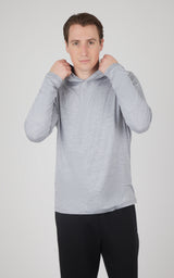 Men's Cationic Long Sleeve Hooded Shirt - 90 Degree by Reflex