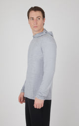 Men's Cationic Long Sleeve Hooded Shirt - 90 Degree by Reflex