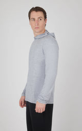 Men's Cationic Long Sleeve Hooded Shirt