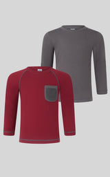 Toddler Boys 2PK Terry Pocket and Basic Tee - 90 Degree by Reflex