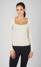 2 Pack Contour Ocean Square Neck Top - Our Linen Story - 90 Degree by Reflex