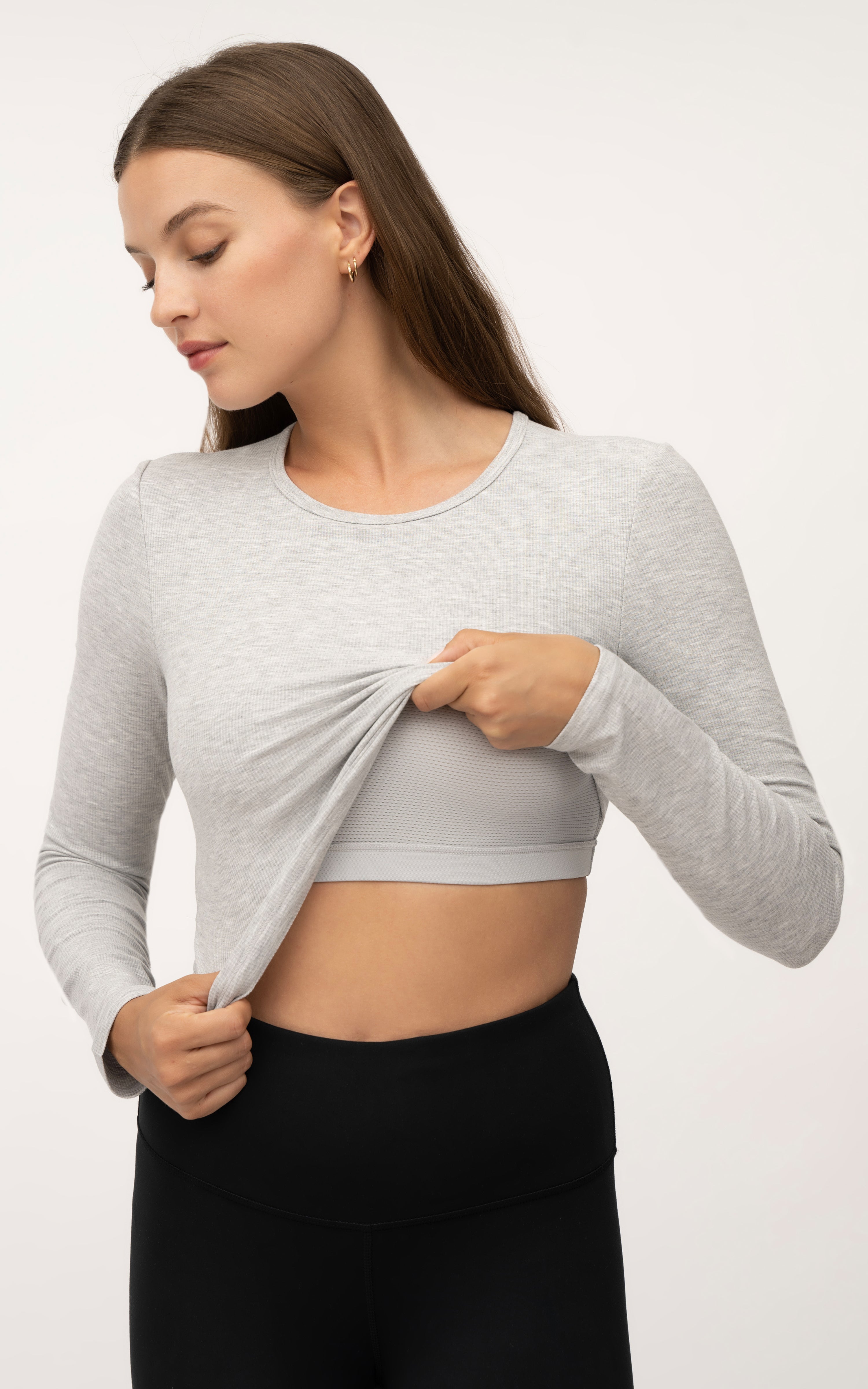 2 in 1 Built in Bra Tops. For ease and convenience, simplifying your wardrobe while ensuring comfort and support. Shop Now.