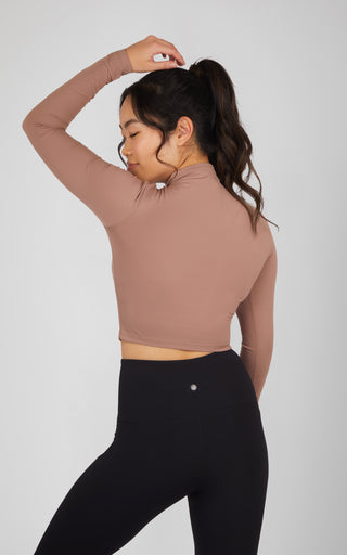 2 Pack Long Sleeve Mock Neck Tops - Our Linen Story