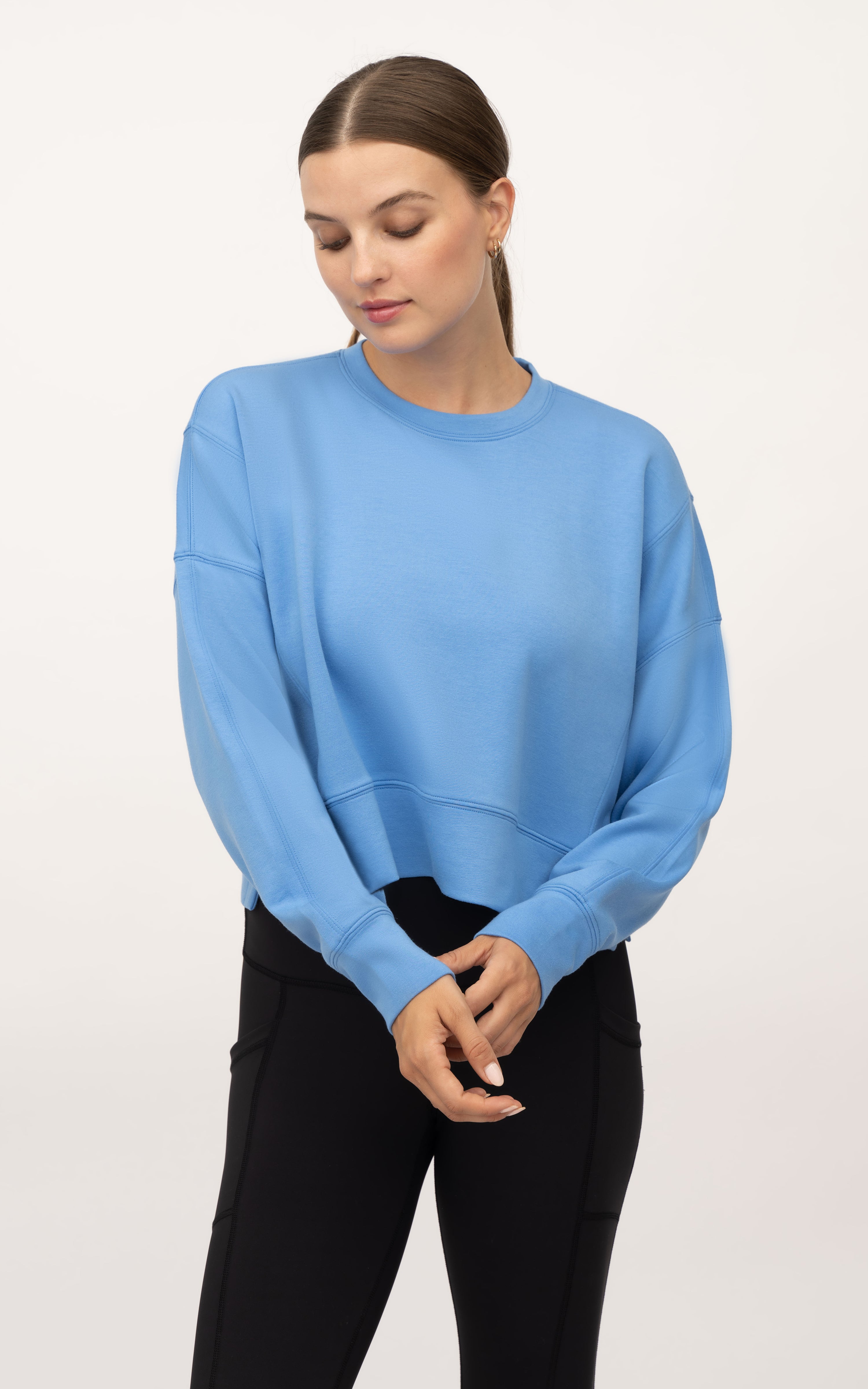 Scuba Zuri Cropped Crew Pullover