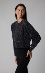Leopard Print Crew Pullover